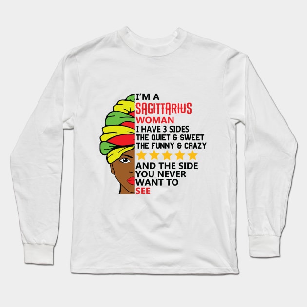 sagittarius Long Sleeve T-Shirt by Sazzy's